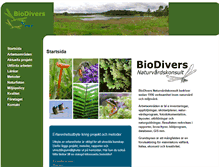 Tablet Screenshot of biodivers.se
